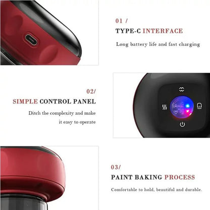 Body Scraping Massage Smart Electric Vacuum Cupping Heating Suction Cup Device Back Neck Arm Massger - AliExpress 66