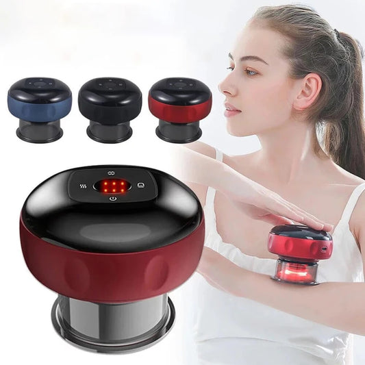 Body Scraping Massage Smart Electric Vacuum Cupping Heating Suction Cup Device Back Neck Arm Massger - AliExpress 66